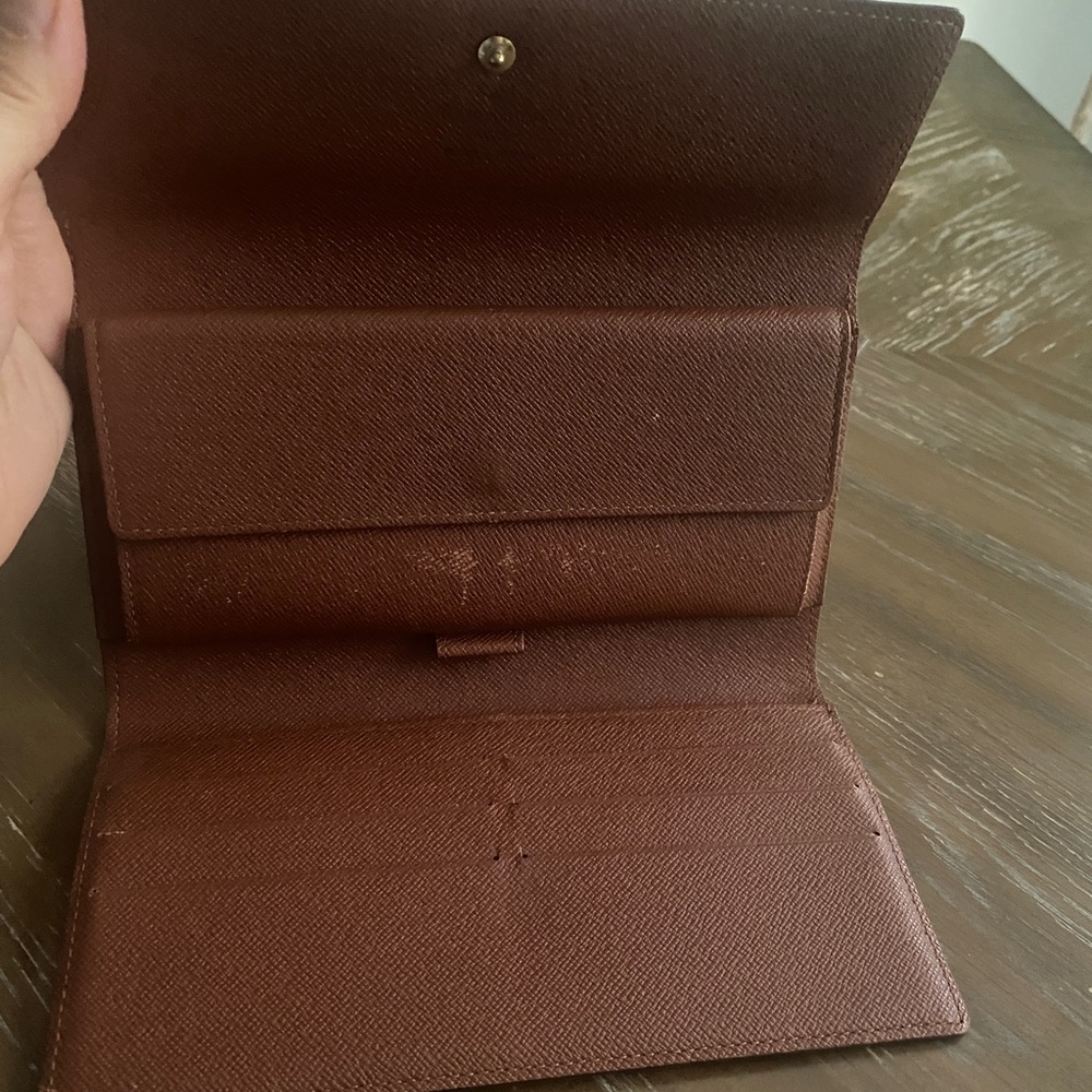 Louis Vuitton LV Long Wallet  Portefeuille Sarah Brown Monogram - Picture 9 of 11